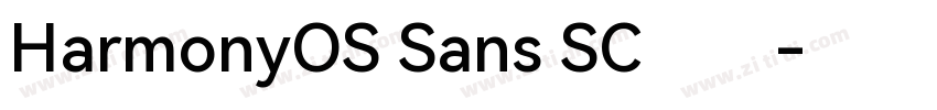 HarmonyOS Sans SC汇文字体转换